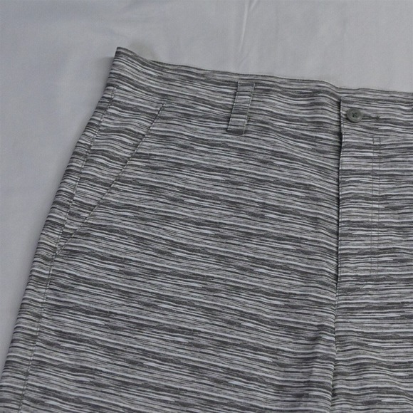 Grand Slam 34‎ x 9" Gray Print Stretch Tech Golf Chino Shorts - Picture 2 of 7